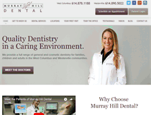 Tablet Screenshot of murrayhillfamilydental.com
